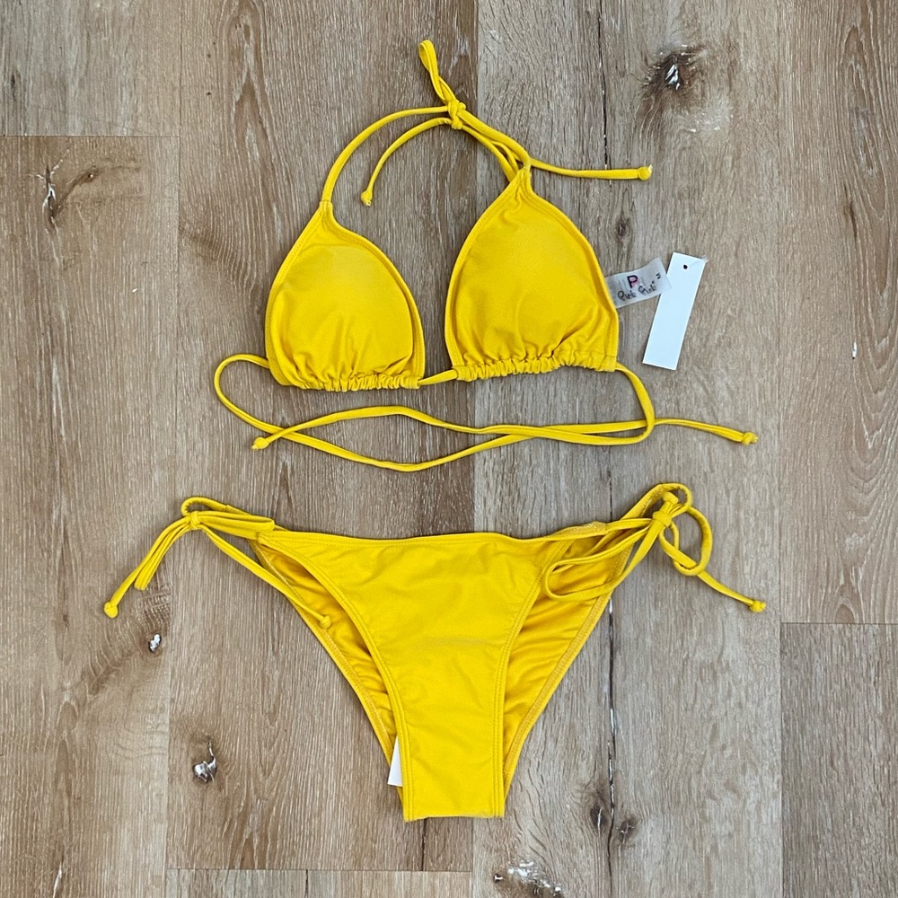Yellow string Bikini